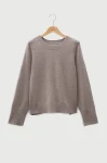 Sweter Relaxed, taupe 100% kaszmir